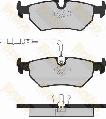 BRAKE ENGINEERING pa1064 -  Комплект тормозных колодок, дисковый тормоз